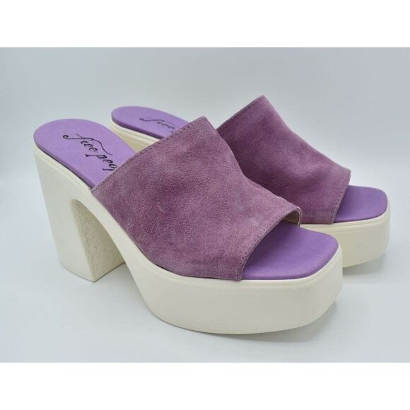 Free People Womens Size EU 39 US 9 Zoe Orchid Purple Platform Sandals Shoes - Picture 3 of 8